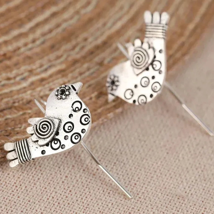 Vintage Cute Animal Pendant Zinc Alloy Drop Earrings for Women Gift