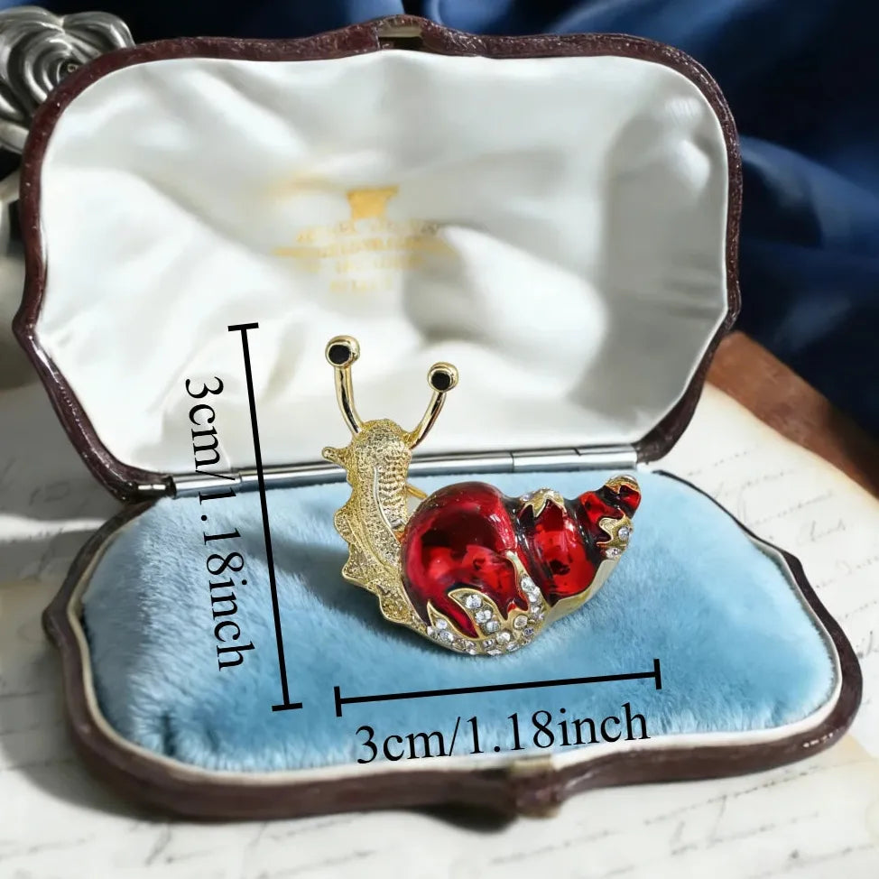 Classic Snail Brooch Luxury Jewelry Gift for Men & Women