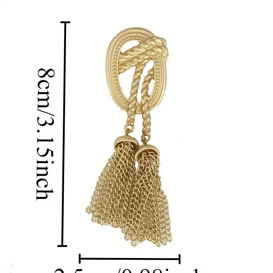 Classic Flower Tassel Brooch Pin Jewelry Gift for Men & Women