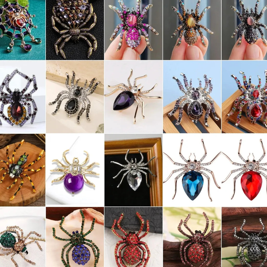 Luxury Elegant Spider Brooch for Women and Men Gift Accessory