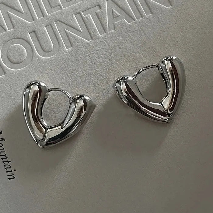 Women's Stainless Steel Geometric Drop Earrings Korean Y2K Luxury Jewelry