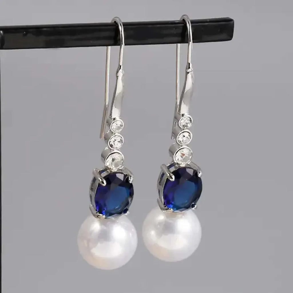 Elegant Women's Imitation Pearl Drop Earrings Bohemian Japanese Korean Style Jewelry