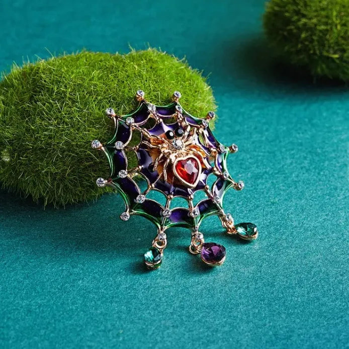 Luxury Elegant Spider Brooch for Women and Men Gift Accessory