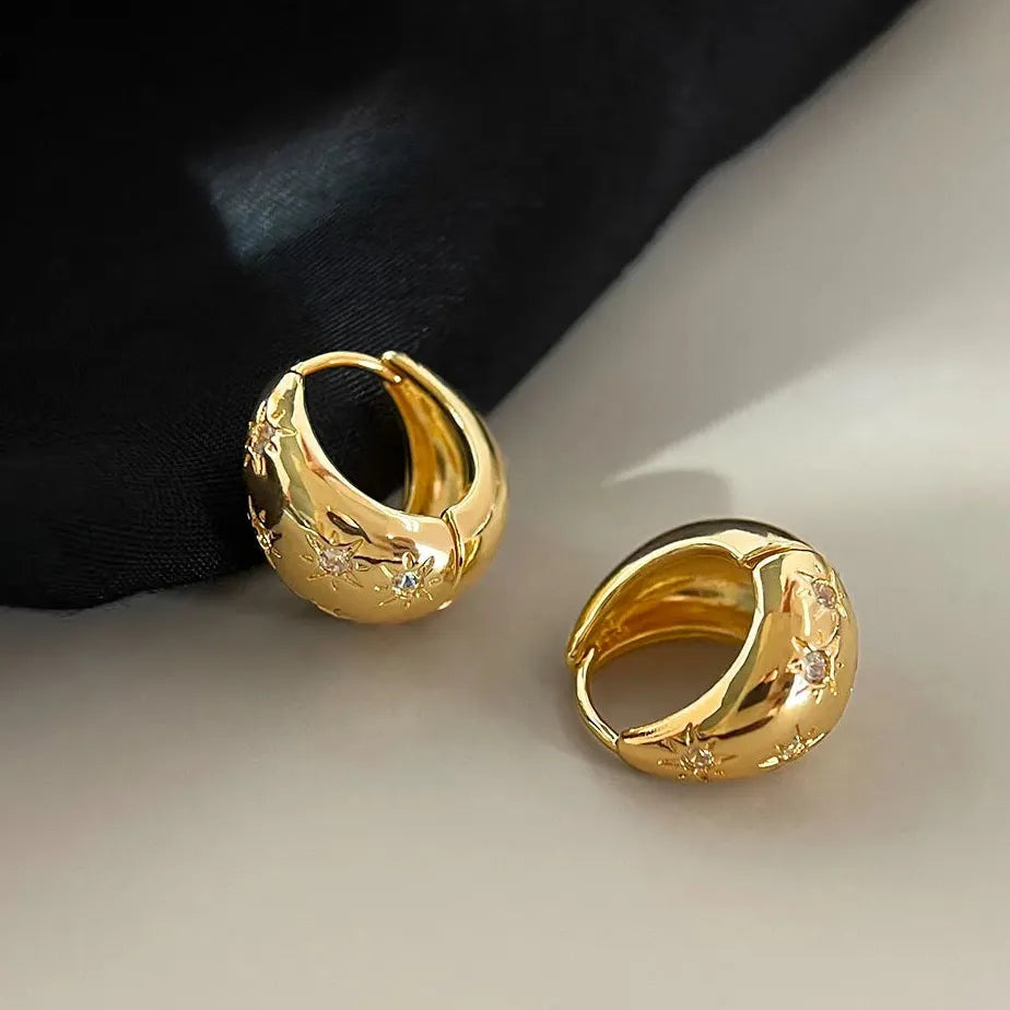 Women's Stainless Steel Geometric Drop Earrings Korean Y2K Luxury Jewelry