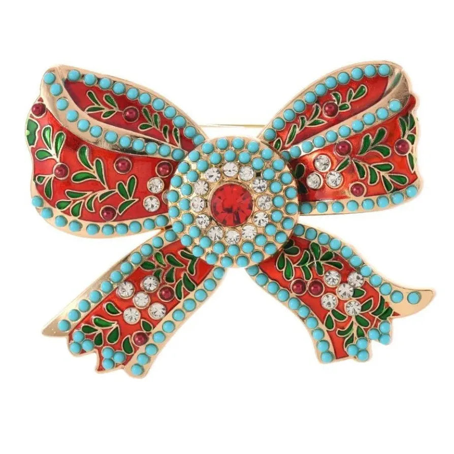 Luxury Classic Bow Brooch Pin Unisex Wedding Gift Accessory