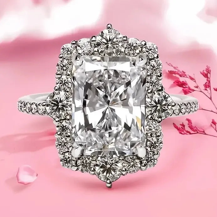 Elegant Luxury Bridal Wedding Band Cubic Zirconia Sparkling Ring