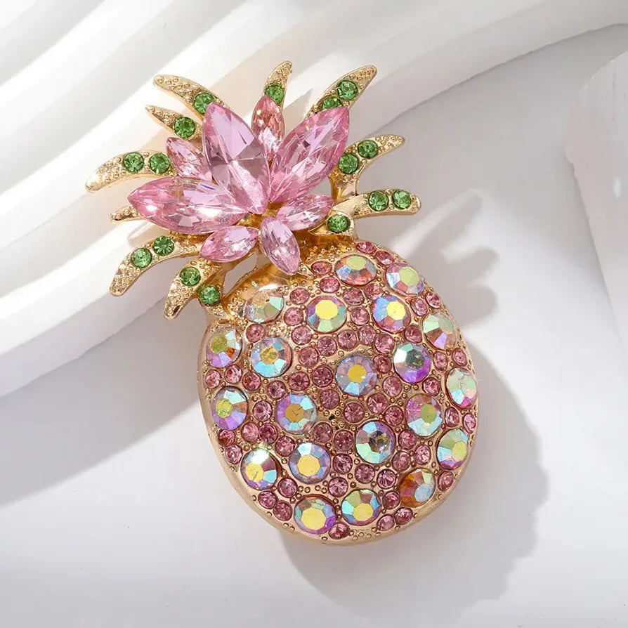 Watermelon Apple Durian Mulberry Fruit Brooch Pin for Women Men