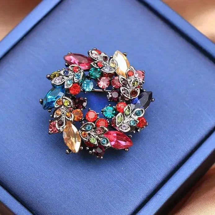 Classic Floral Brooch for Wedding Party Gift Men & Women
