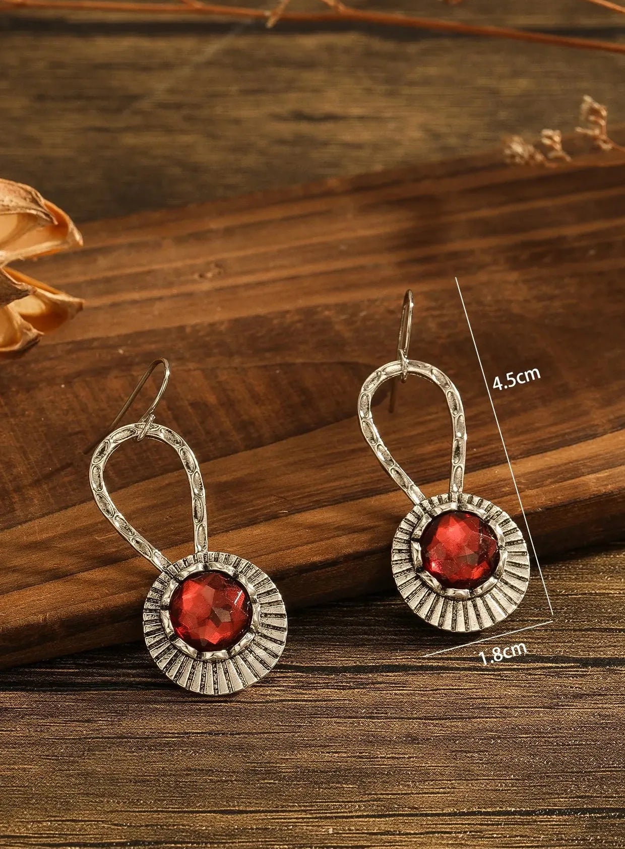 Handmade Boho Zinc Alloy Drop Hook Earrings Women Ancient Design Gift