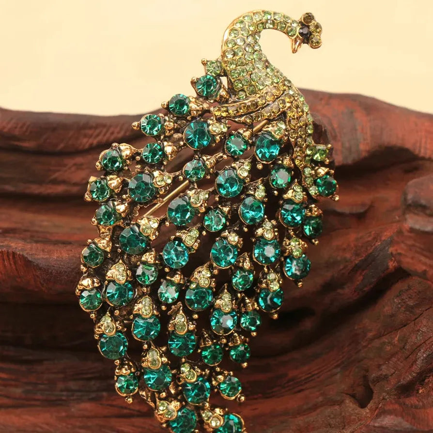 Elegant Peacock Openwork Brooch for Men and Women Gift Accessory