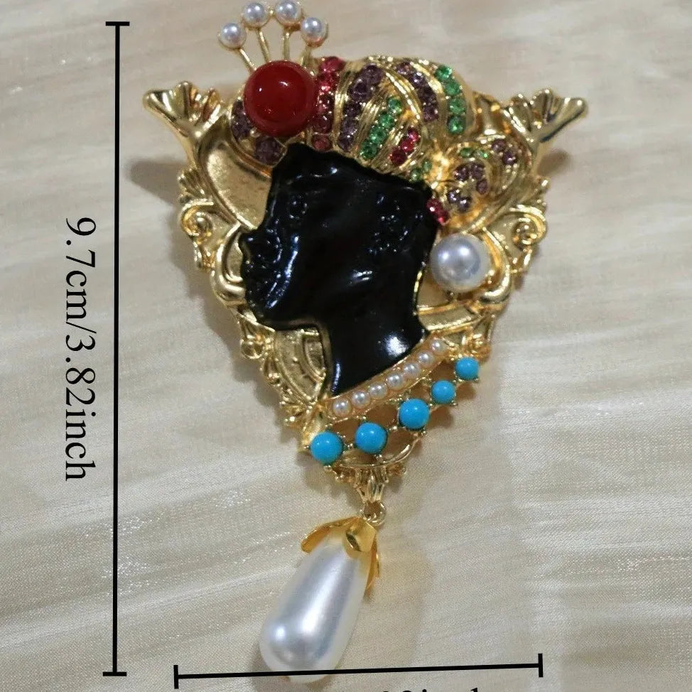Luxury Egyptian Prince Classic Brooch Pin for Men and Women