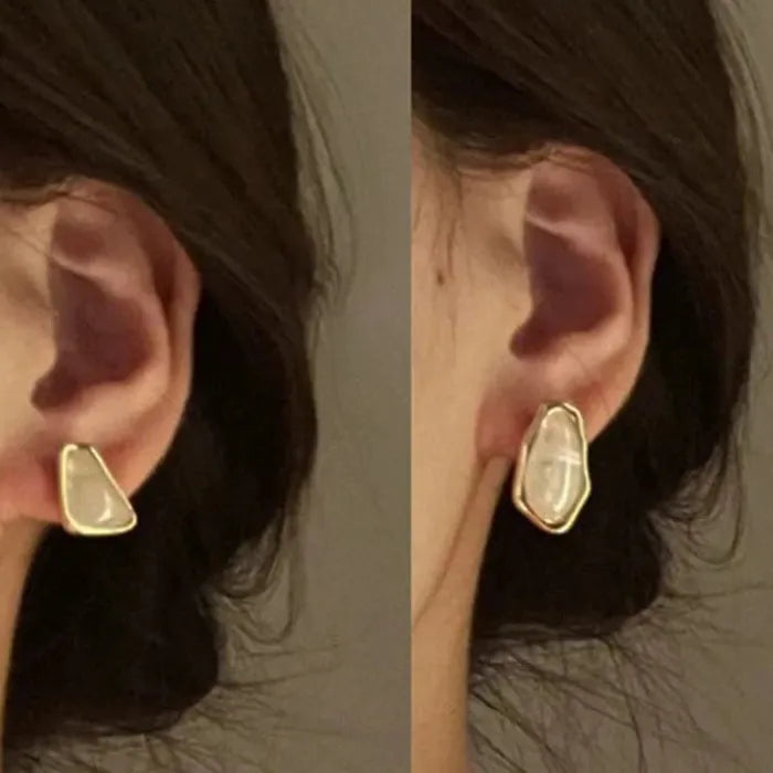 Asymmetric Water Drop Zinc Alloy Geometric Stud Earrings for Women Gift