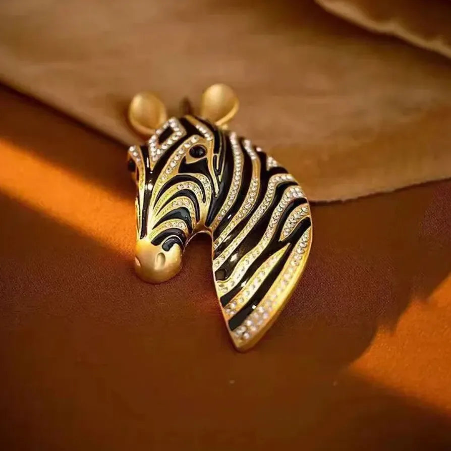 Vintage Horse Rhinestone Brooch Classic Jewelry Gift for Women