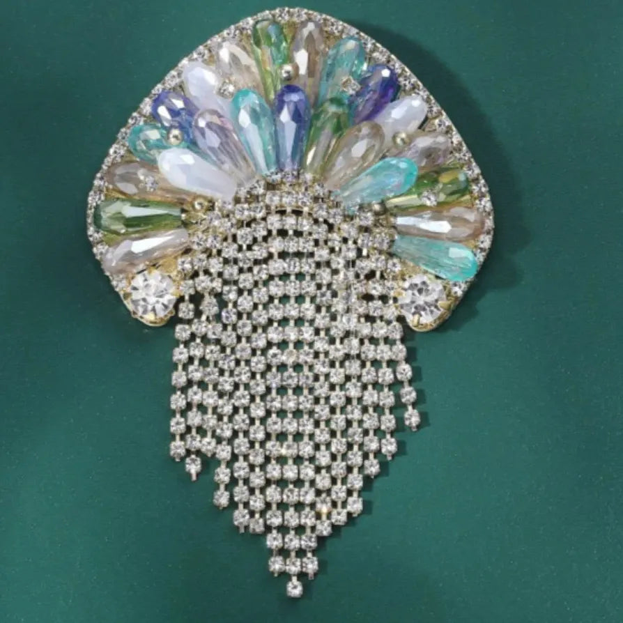 Luxury Jellyfish Brooch for Wedding Gift Men Women Classic Style