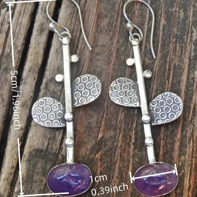 Vintage Bohemian Zinc Alloy Drop Earrings for Women Daily Wear Fashion
