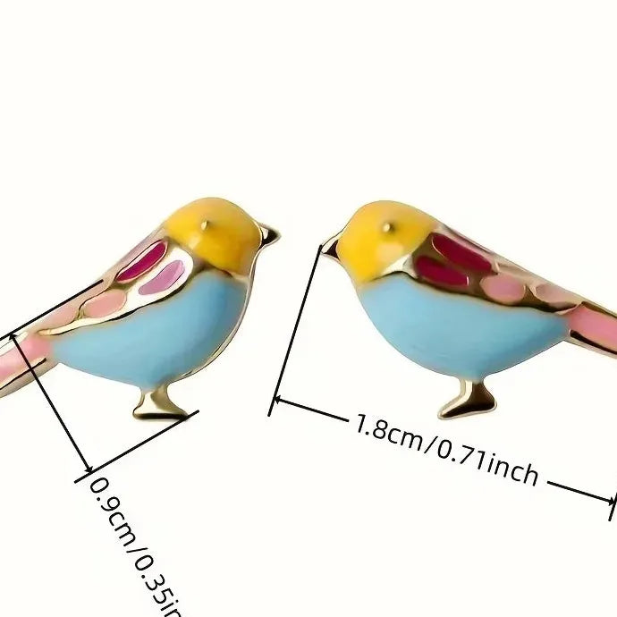 Bohemian Animal Bird Zinc Alloy Stud Earrings for Women Daily Wear