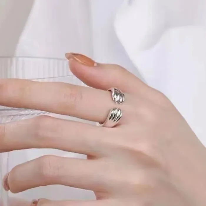 Cat Paw Print Ring Cute Simple Jewelry Gift for Women Girls Animal Lover