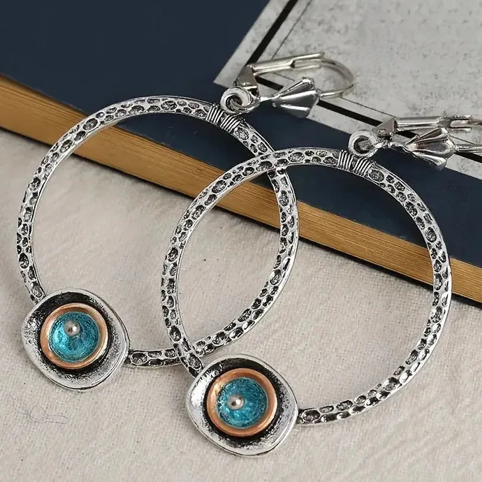 Retro Bohemian Zinc Alloy Drop Earrings for Women Daily Wear Fashion