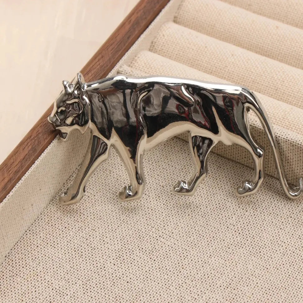 Vintage Classic Tiger Brooch Animal Jewelry for Women and Men