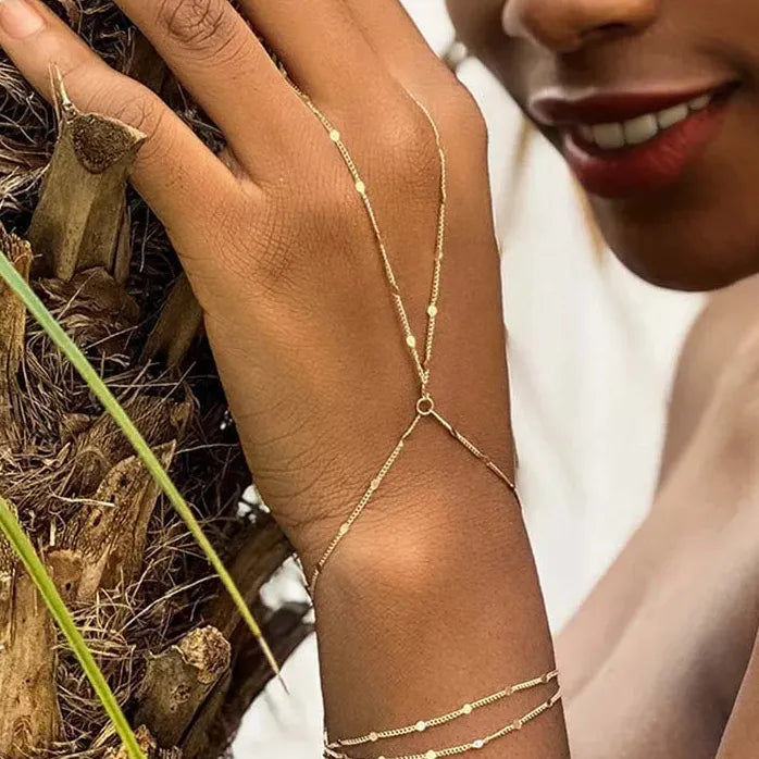 Handmade Vintage Multilayer Link Chain Bracelets for Women Stylish Jewelry