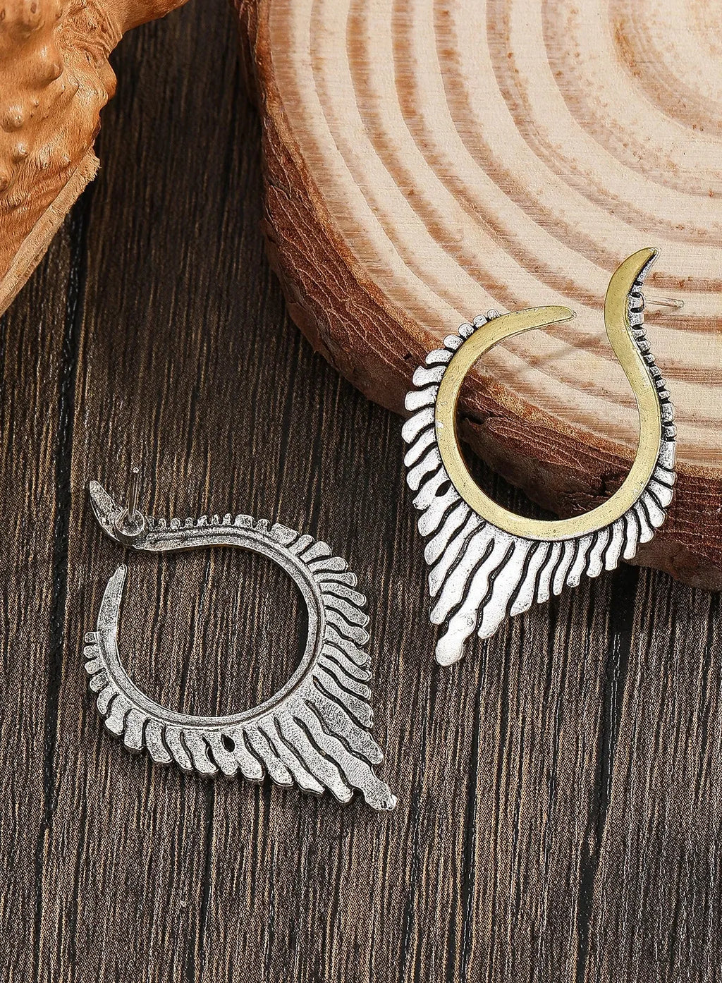 Bohemian Geometric Irregular Zinc Alloy Stud Earrings for Women