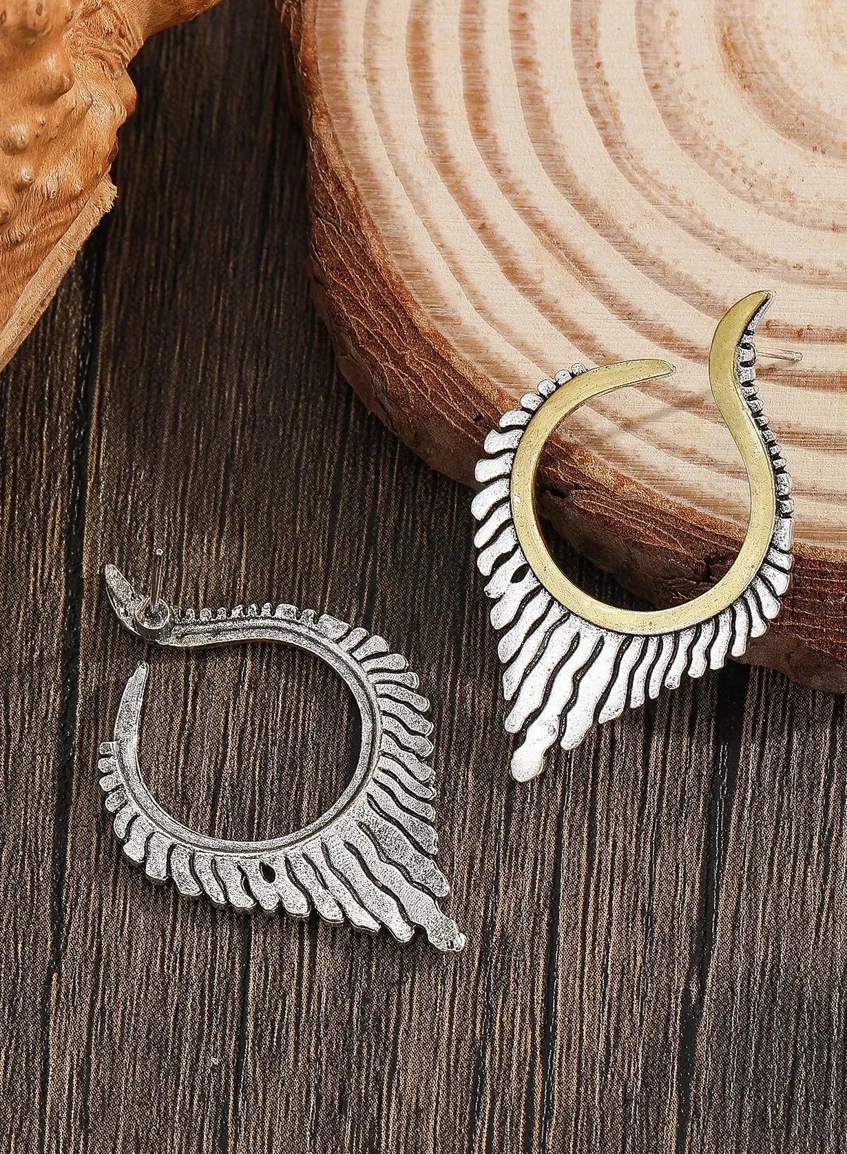 Bohemian Geometric Irregular Zinc Alloy Stud Earrings for Women