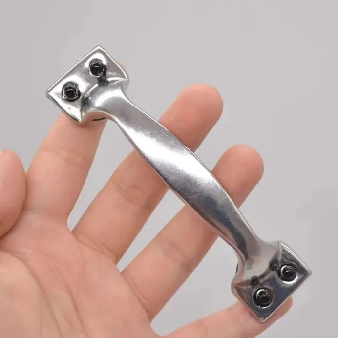 Punk Y2K Metal Door Handle Brooch Zinc Alloy Pin Accessory for Women Men