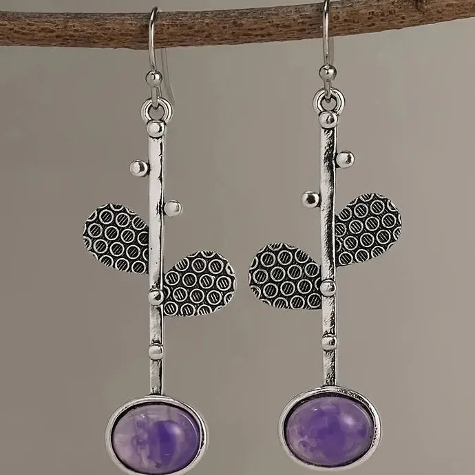 Vintage Bohemian Zinc Alloy Drop Earrings for Women Daily Wear Fashion
