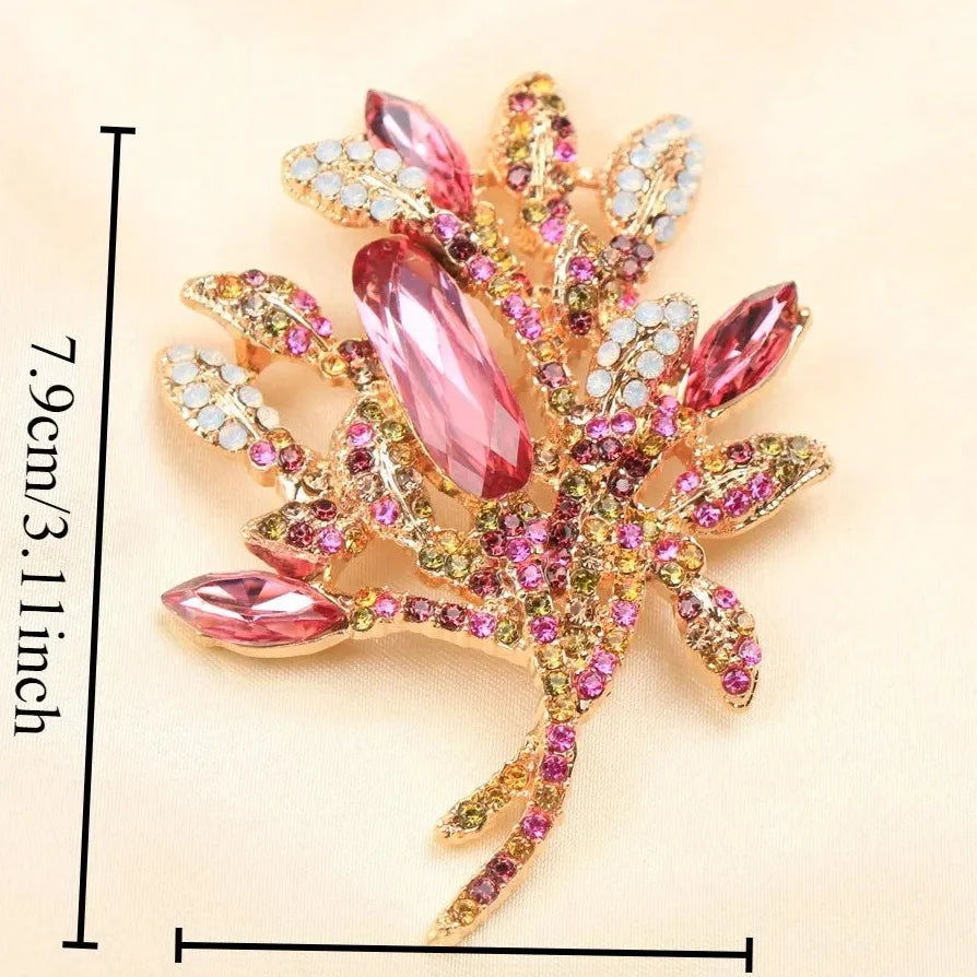 Classic Luxury Money Tree Brooch for Women Elegant Jewelry Gift
