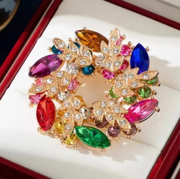 Classic Floral Brooch for Wedding Party Gift Men & Women