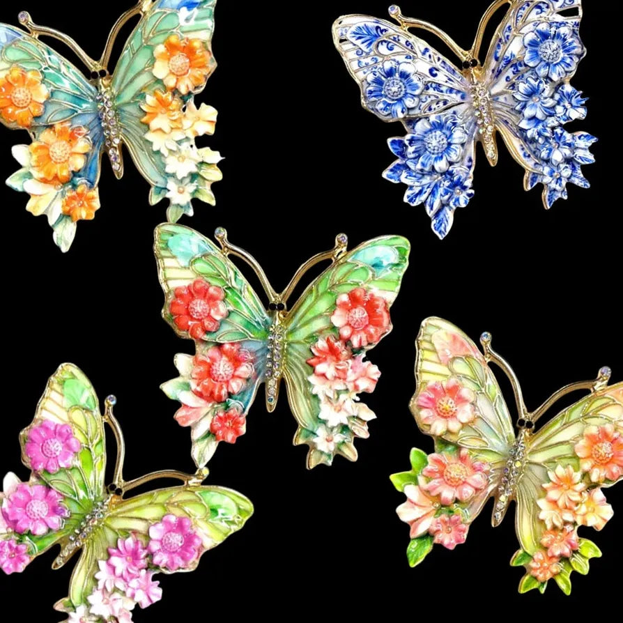 Luxury Colorful Butterfly Brooch for Men and Women Classic Style