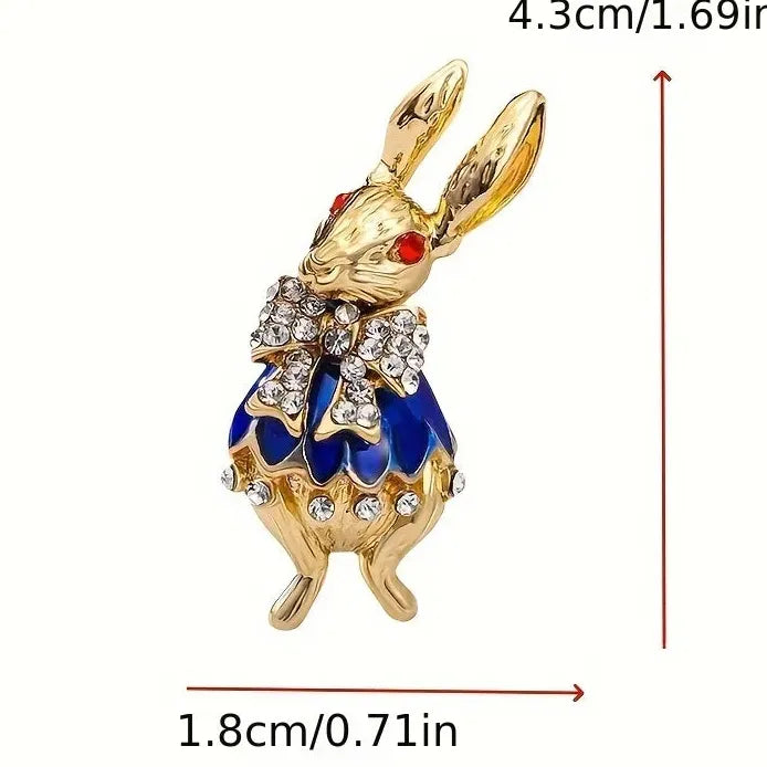 Luxury Classic Rabbit Brooch for Men and Women Gift Accessory