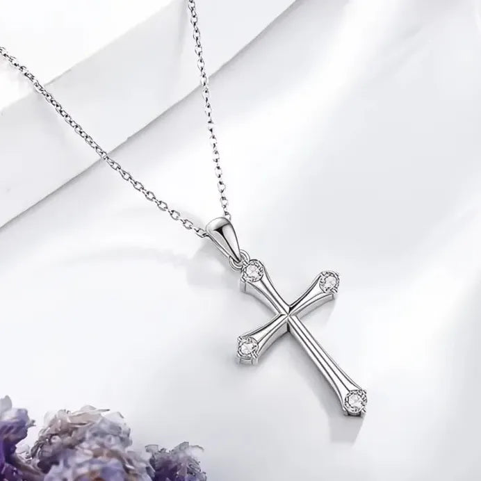 Minimalist Cross Pendant Necklace for Women Daily Devout Halloween Jewelry