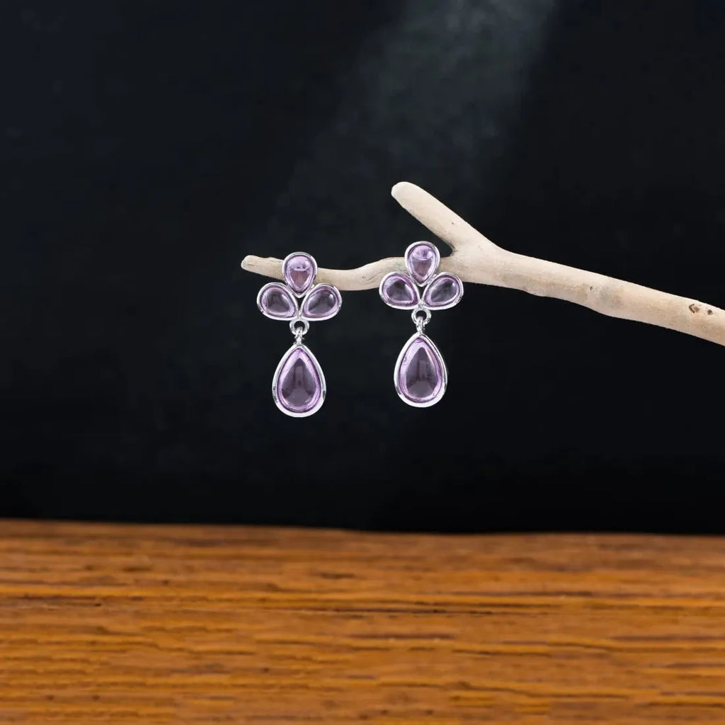Elegant Classic Women's Retro Crystal Flower Earrings Fashion Jewelry Accessories