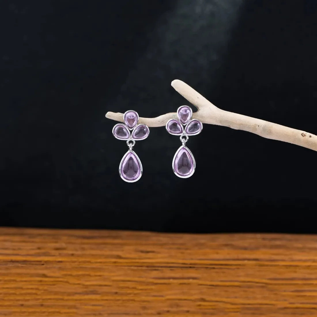 Elegant Classic Women's Retro Crystal Flower Earrings Fashion Jewelry Accessories