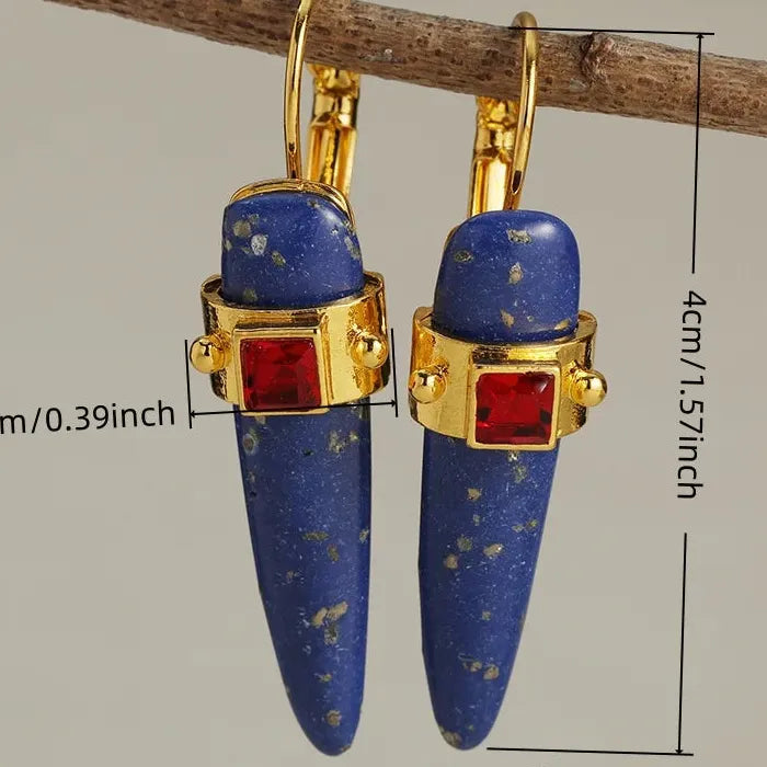 Men's Punk Hip-Hop Zinc Alloy Drop Earrings Stylish Daily Wear Jewelry