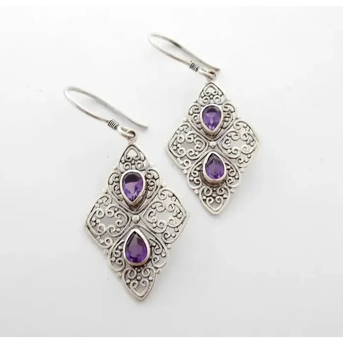 Creative Retro Bohemian Zinc Alloy Drop Earrings for Women Daily Wear