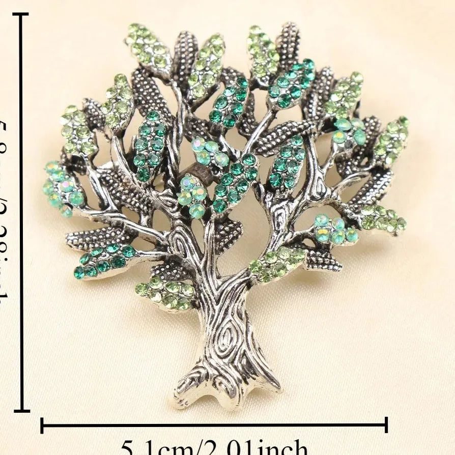 Luxury Classic Money Tree Brooch Elegant Gift for Men and Women