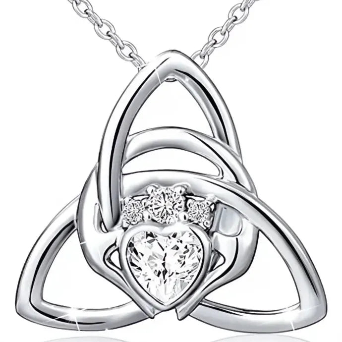 Geometric Flower Pendant Necklace for Women Copper Alloy Wedding Gift