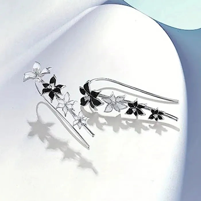 Women's Morning Glory Drop Earrings Copper Minimalist Fashion Accessories