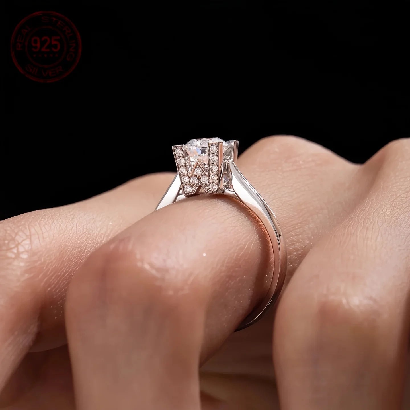 2.02CT Radiant Cut Lab Diamond Ring 925 Sterling Silver – White Gold Plated Engagement