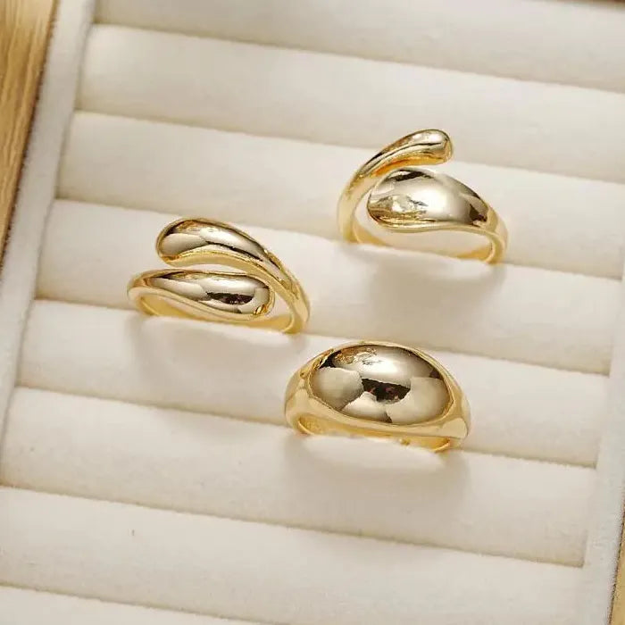 3Pcs Punk Metal Open Rings Set Vintage Y2K Fashion Jewelry for Women Men Party