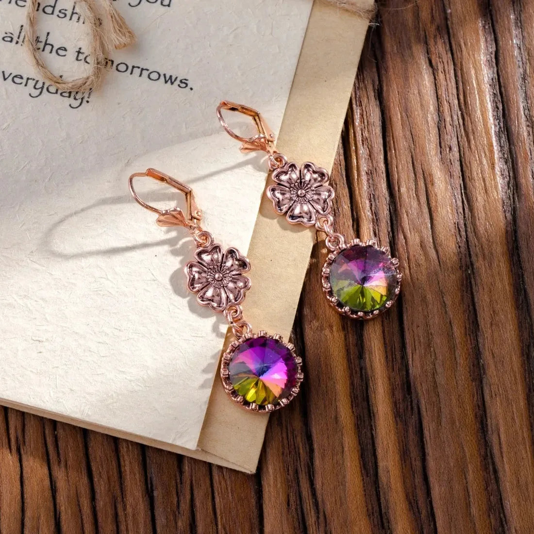 Vintage Star Moon Drop Earrings for Women Zinc Alloy Victorian Style Jewelry