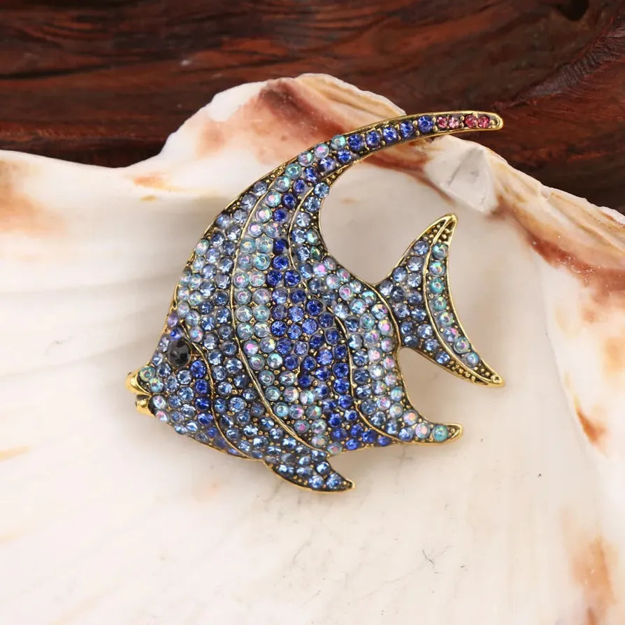 Luxury Tropical Fish Brooch for Men and Women Classic Gift Accessory
