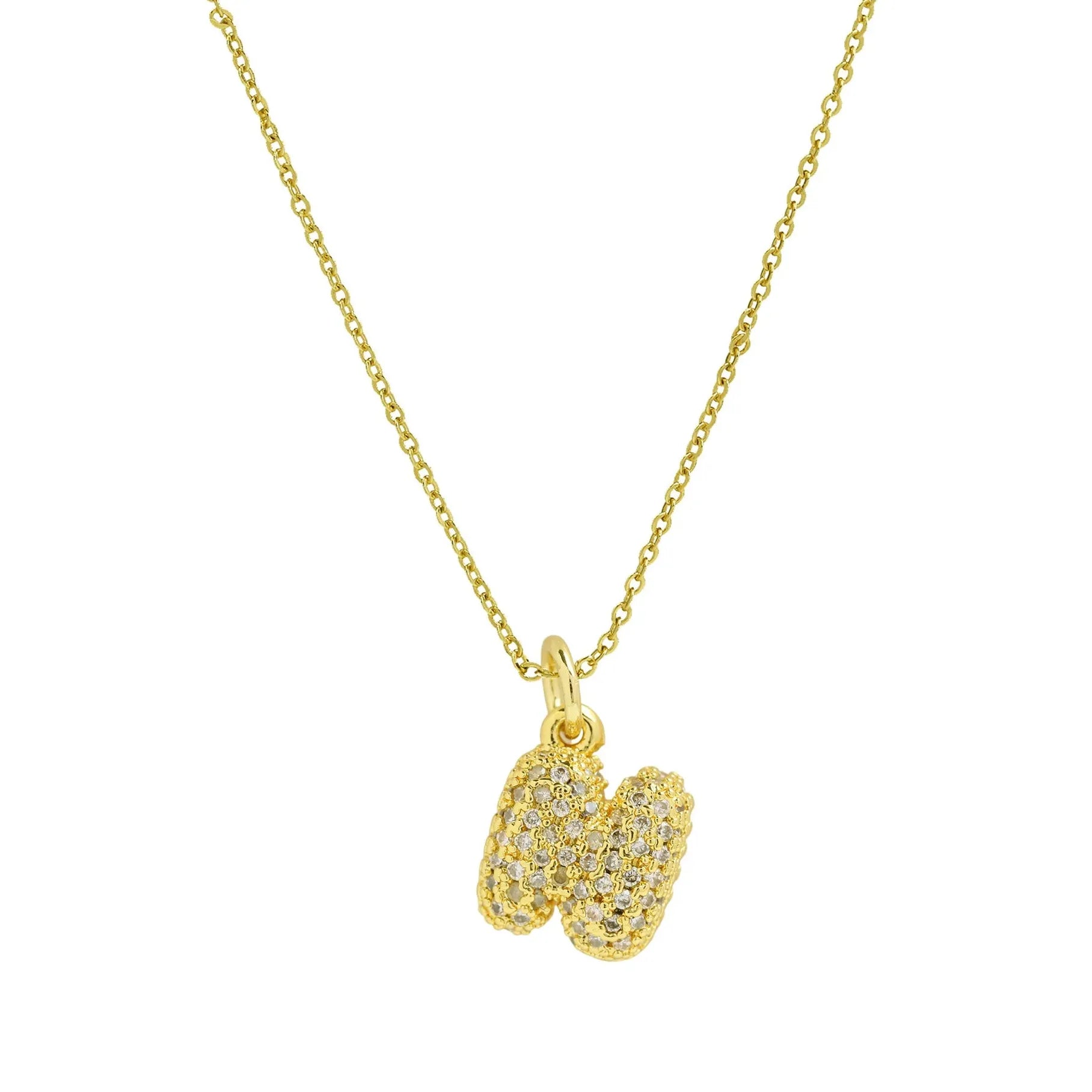 18k Gold Plated A-Z Initial Pendant Necklace Stainless Steel Choker Women Gift