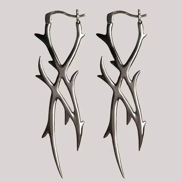 2024 Mechanical Copper Alloy Cyberpunk Geometric Earrings Unisex Gift