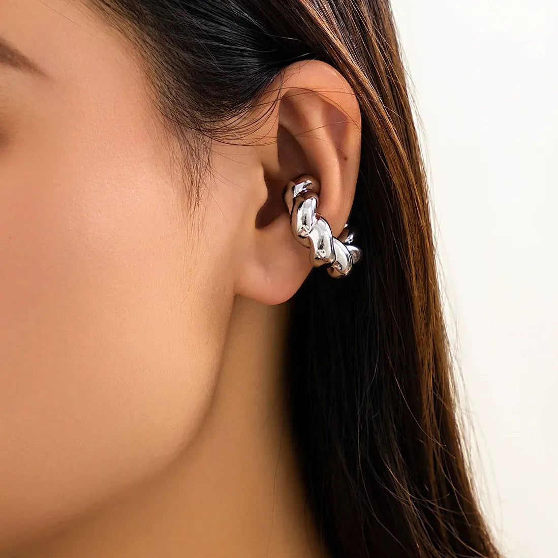 Small Cute Round Clip-On Earrings for Women Mini Fashion Jewelry Gift