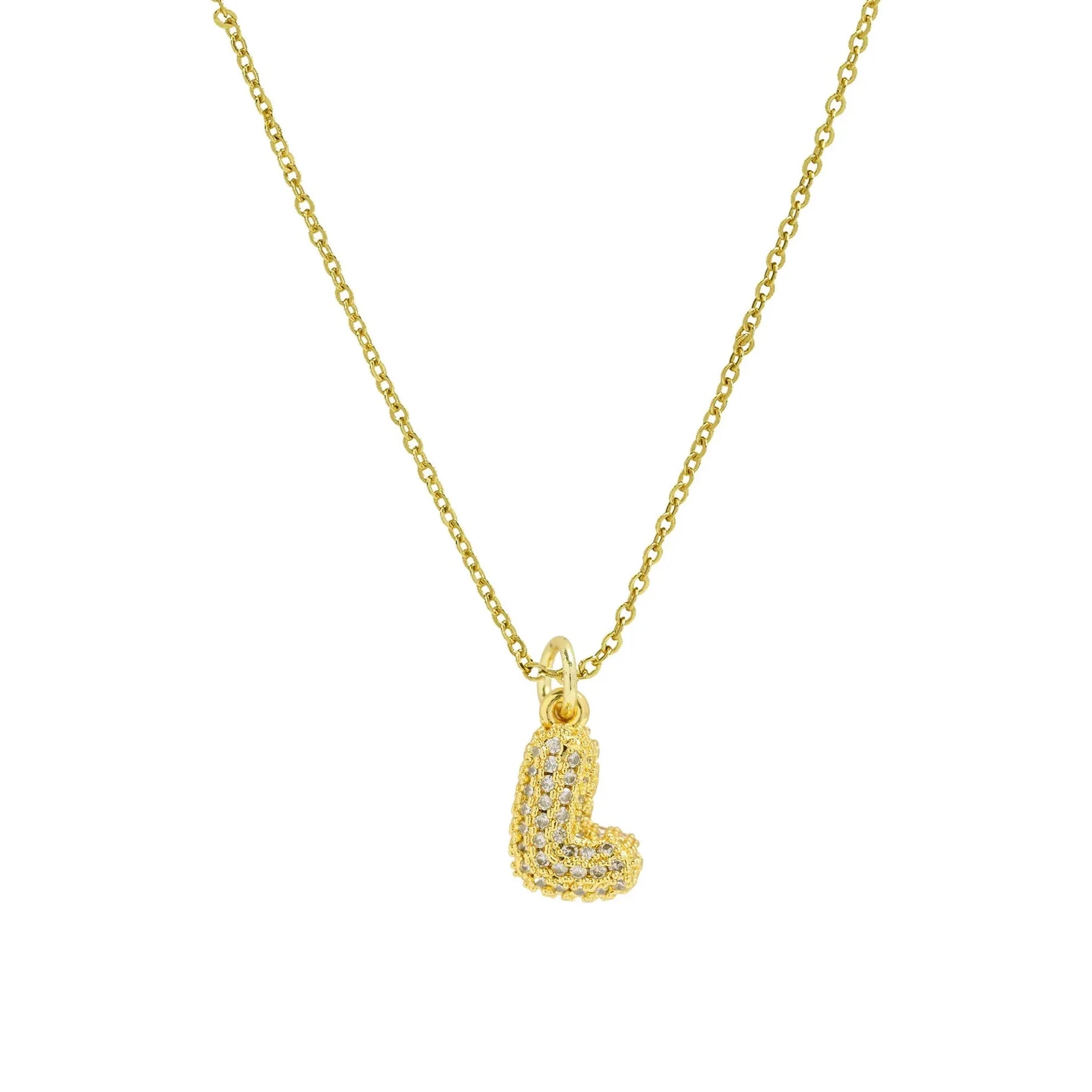 18k Gold Plated A-Z Initial Pendant Necklace Stainless Steel Choker Women Gift