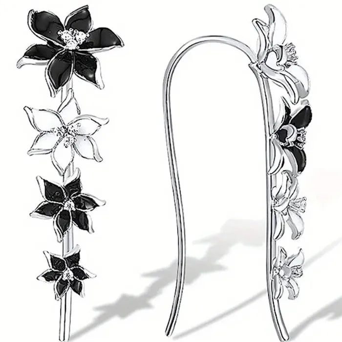 Women's Morning Glory Drop Earrings Copper Minimalist Fashion Accessories