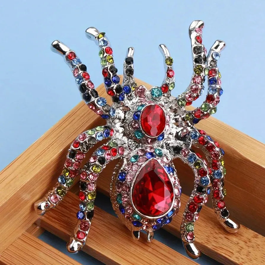 Luxury Elegant Spider Brooch for Women and Men Gift Accessory